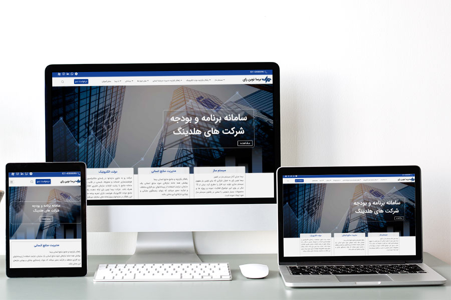 Barsa Novin Ray Website Design