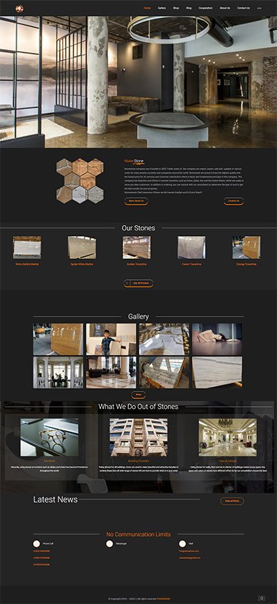 Nuivestone Website Design